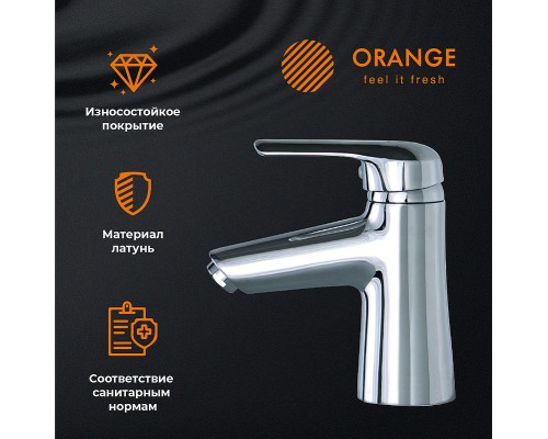 Смеситель для раковины Orange Tony Хром