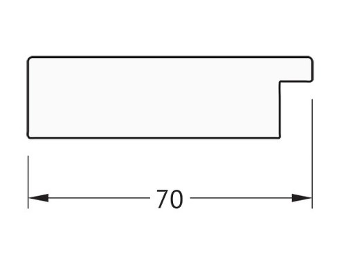 Зеркало Evoform Definite 146х56 BY 3114 в багетной раме - Соты медь 70 мм
