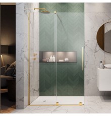 Дверь Furo Walk-in Gold 838x200 прозрачное 8 мм левая 1/2