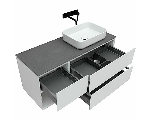 Тумба под раковину Allen Brau Infinity 120 R 1.21007.WM подвесная Белая матовая