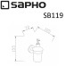 Дозатор для жидкого мыла Sapho Samba SB119 Хром