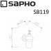 Дозатор для жидкого мыла Sapho Samba SB119 Хром