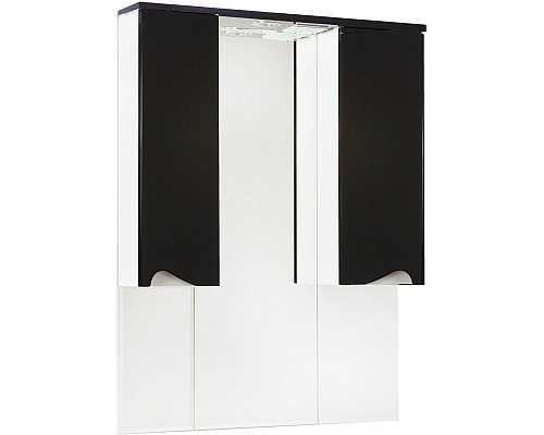 Зеркало со шкафом Bellezza Эйфория 100 4619117180046 с подсветкой Черное