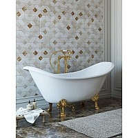 Ванна из искусственного камня Эстет Скарлет 180х77