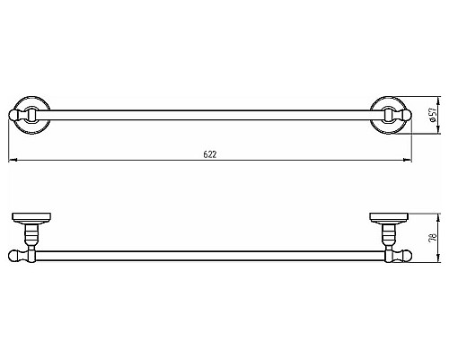 Полотенцедержатель Migliore Mirella 17331 Золото