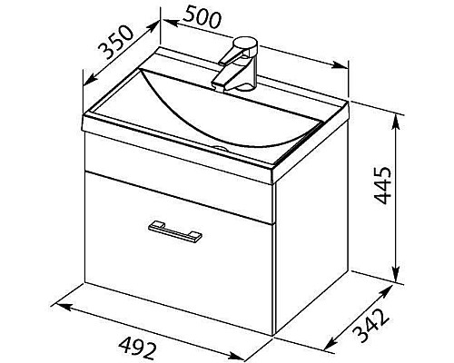 Тумба с раковиной Aquanet 00212849 Тумба с раковиной Aquanet 00212849