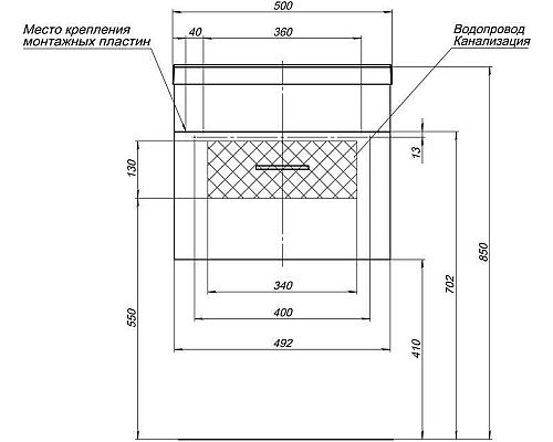 Тумба с раковиной Aquanet 00212849 Тумба с раковиной Aquanet 00212849