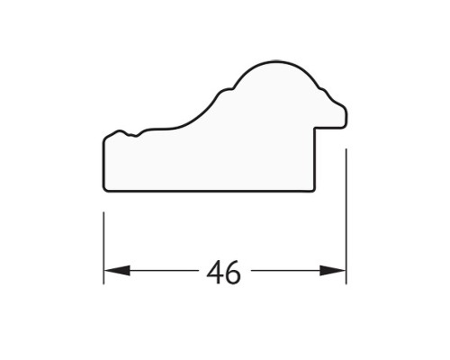 Зеркало Evoform Definite 132х72 BY 1097 в багетной раме - Бусы золотые 46 мм