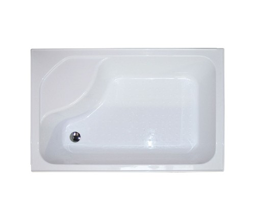 Душевой уголок Royal Bath BP 100х80 с поддоном профиль Белый стекло матовое