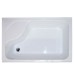 Душевой уголок Royal Bath BP 100х80 с поддоном профиль Белый стекло матовое