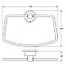 Держатель полотенца трапециевидный (хром) FBS VIZ 022
