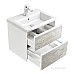 Тумба под раковину Roca Ronda 60 ZRU9303002 белый матовый/бетон