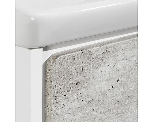 Тумба под раковину Roca Ronda 60 ZRU9303002 белый матовый/бетон