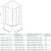 Душевой уголок Good Door Pandora R-80-C-CH 80х80 профиль Хром стекло прозрачное