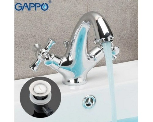 Смеситель для раковины Gappo G42 Хром