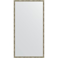 Зеркало Evoform Definite 127х67 BY 0745 в багетной раме - Серебряный бамбук 24 мм