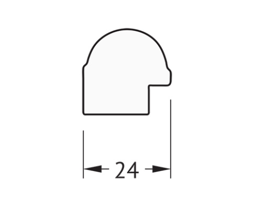 Зеркало Evoform Definite 127х67 BY 0745 в багетной раме - Серебряный бамбук 24 мм