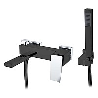 Смеситель для ванны,для душа Boheme Q 143-BCR.2 черный