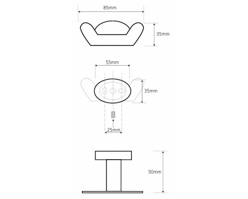 Крючок двойной Bemeta 118406031