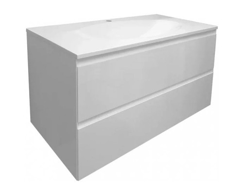 Тумба с раковиной Эстет Malta 100 ФР-00007060 подвесная Белая