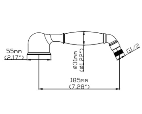 Смеситель для ванны Seaman Eco Koblenz (SSN-2368D) Сталь