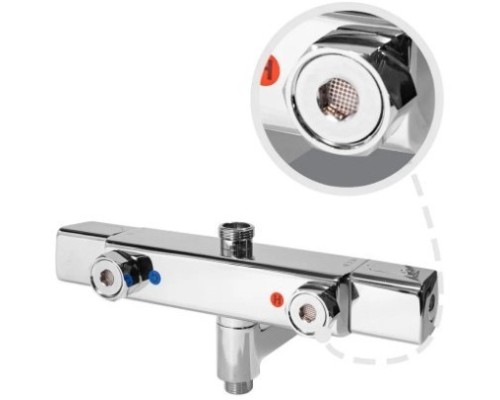 Душевая система с термостатом Grocenberg GB7005 Хром