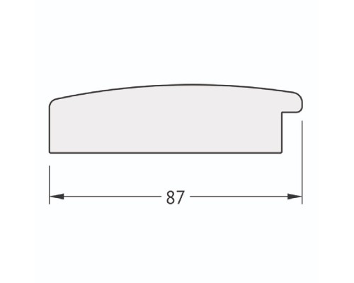 Зеркало Evoform Exclusive-G Floor 201х81 BY 6316 с гравировкой в багетной раме - Травленое золото 87 мм