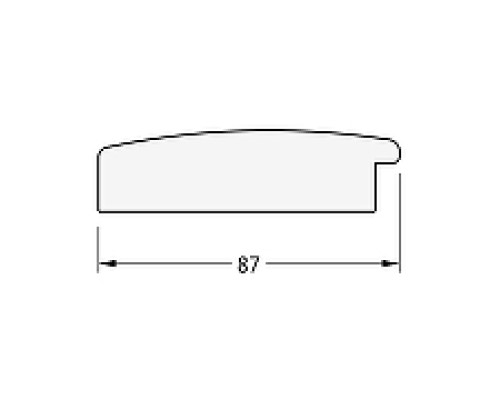 Зеркало Evoform Exclusive-G Floor 201х81 BY 6316 с гравировкой в багетной раме - Травленое золото 87 мм