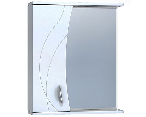 Зеркало со шкафом Vigo Faina 60 L z.FAI.60.L.El с подсветкой Белое