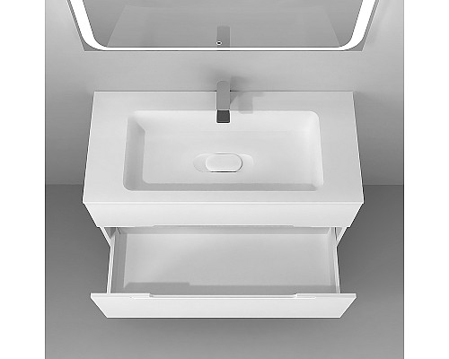Тумба под раковину Jorno Modul 100 Mоl.01.97/P/W подвесная Белый глянец