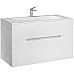 Тумба под раковину Jorno Modul 100 Mоl.01.97/P/W подвесная Белый глянец
