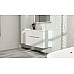 Тумба под раковину Jorno Modul 100 Mоl.01.97/P/W подвесная Белый глянец