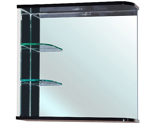 Зеркало Bellezza Рио 70 L 4613611062266 с подсветкой Черное Белое