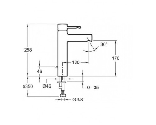 Смеситель для раковины Jacob Delafon E98299-CP