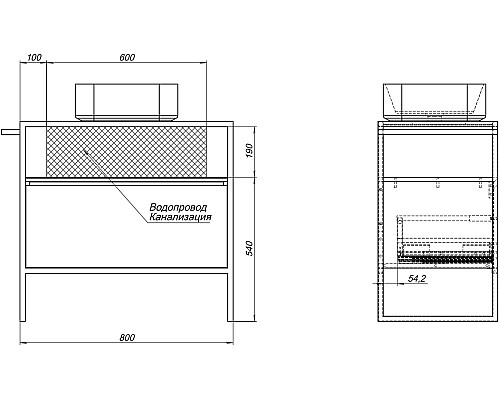 Тумба под раковину Allen Brau Priority 80 1.31002.WM Белая матовая