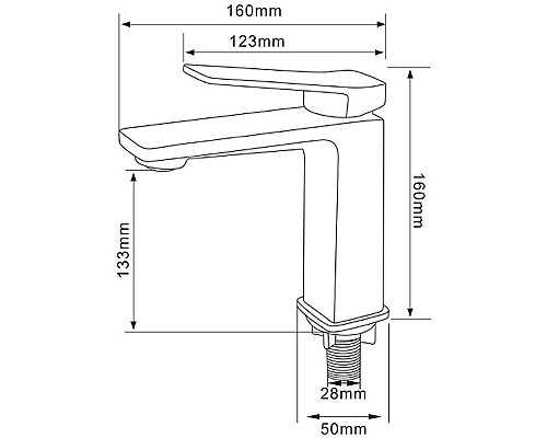 Смеситель для раковины Comforty FC071A-CMT 00-00004524 Черный