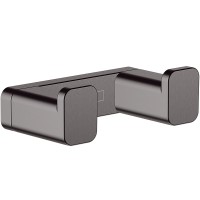 Двойной крючок Hansgrohe AddStoris Шлифованный черный хром