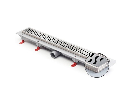 Душевой лоток Azario AZ-CH 750 H с решеткой Harmony