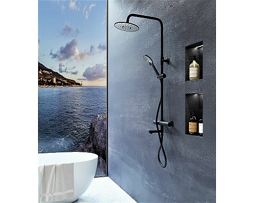 Душевая система Orange T02S3-911b Черный