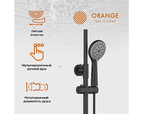 Душевая система Orange T02S3-911b Черный