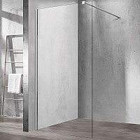 Душевая перегородка Vincea Walk-In 100 VSW-1H100CL профиль Хром стекло прозрачное