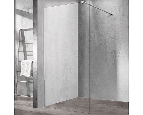 Душевая перегородка Vincea Walk-In 100 VSW-1H100CL профиль Хром стекло прозрачное