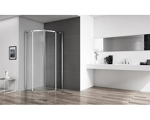 Душевой уголок BelBagno Acqua 90x90 ACQUA-R-2-90-C-Cr профиль Хром стекло прозрачное