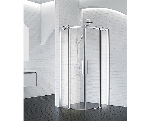 Душевой уголок BelBagno Acqua 90x90 ACQUA-R-2-90-C-Cr профиль Хром стекло прозрачное