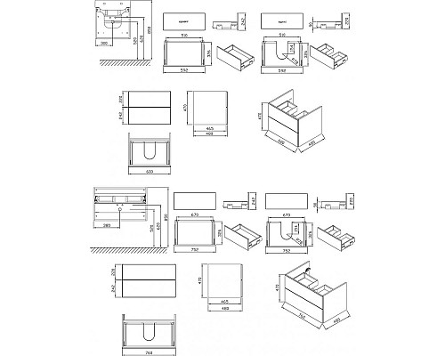Тумба под умывальник Ravak ROSA II X000001293 белая