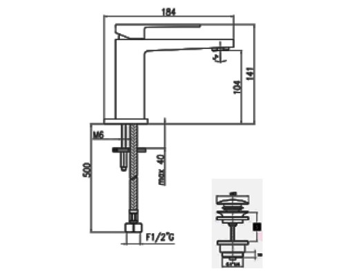 Смеситель для раковины Webert Pegaso PE830102015