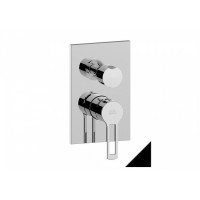 Смеситель Paffoni Ringo RIN018NO/M для душа, с внутренней частью, черный матовый