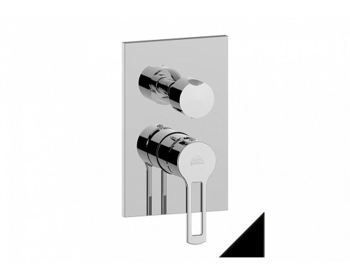 Смеситель Paffoni Ringo RIN018NO/M для душа, с внутренней частью, черный матовый