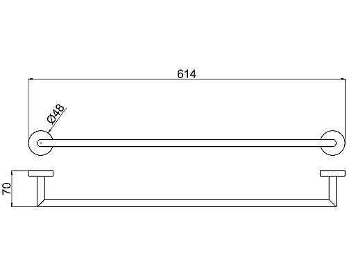 Полотенцедержатель Allen Brau Priority 6.31011-BN Никель брашированный
