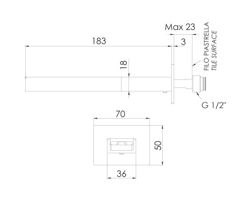 Излив для смесителя Remer 91QC Хром